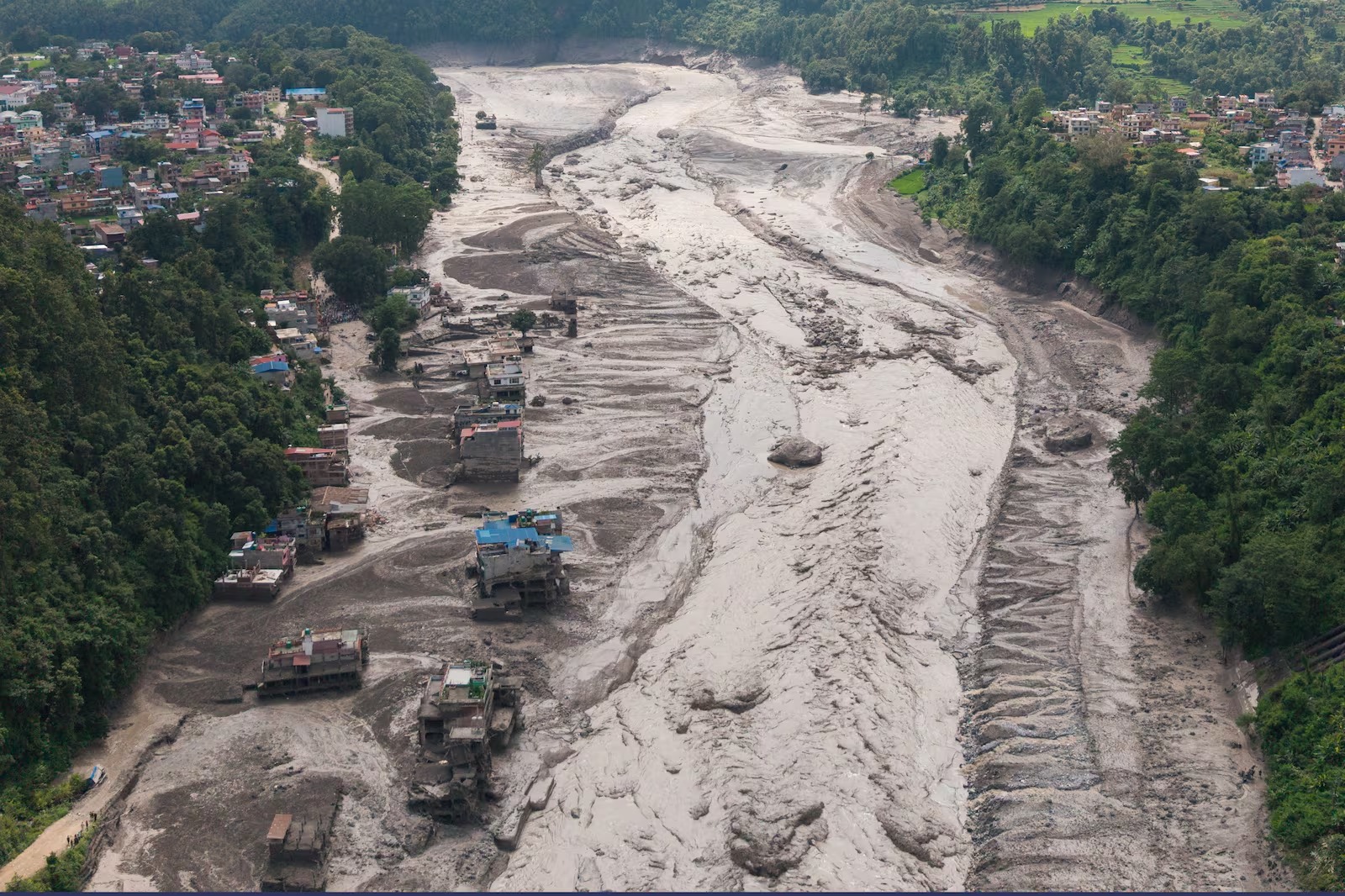 Vilarejo nepalês severamente atingido pela lama